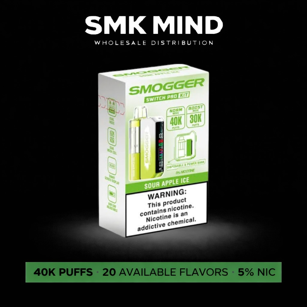 Smogger Switch Pro Kit 40K Puffs Sour Apple Ice 5CT/Box