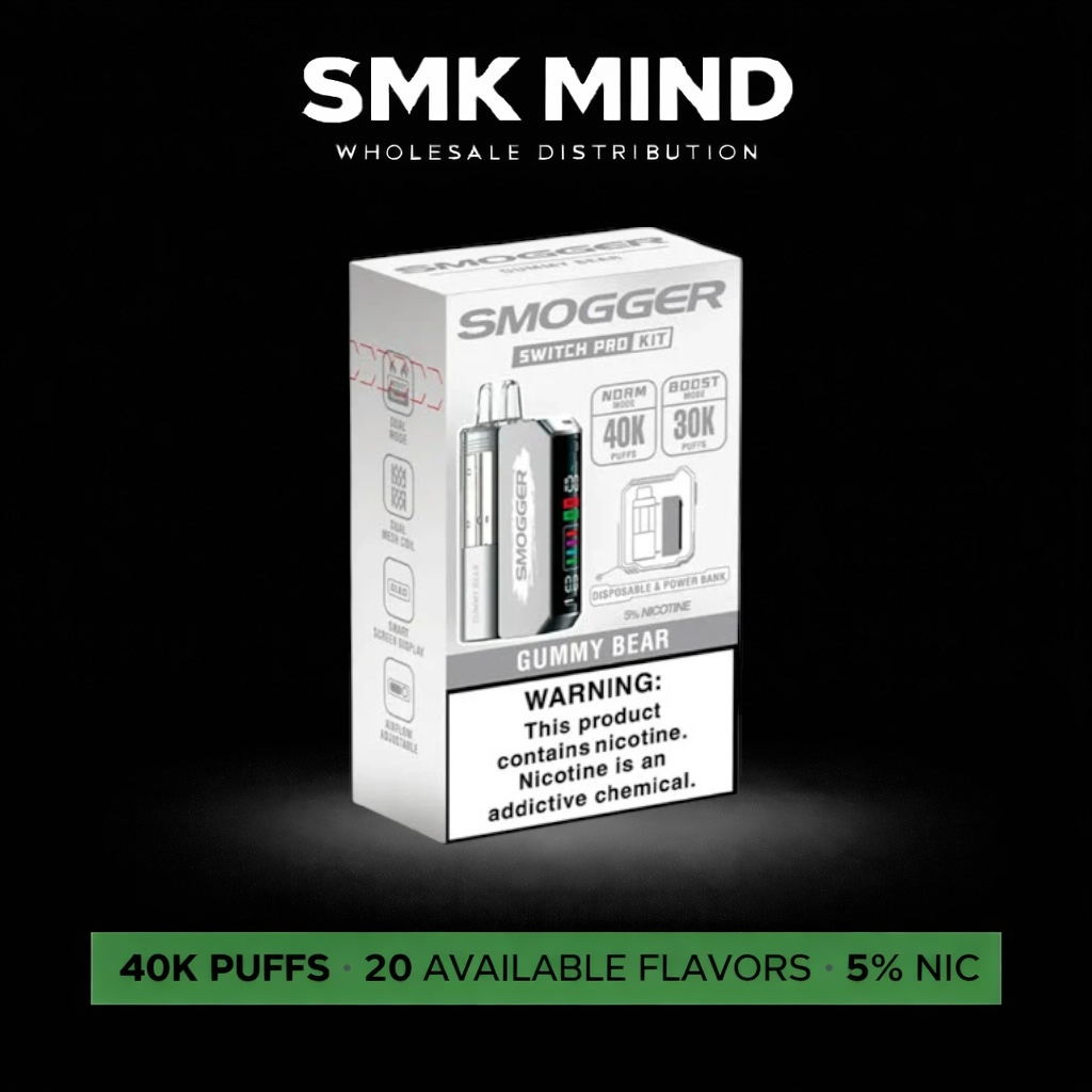 Smogger Switch Pro Kit 40K Puffs Gummy Bear 5CT/Box