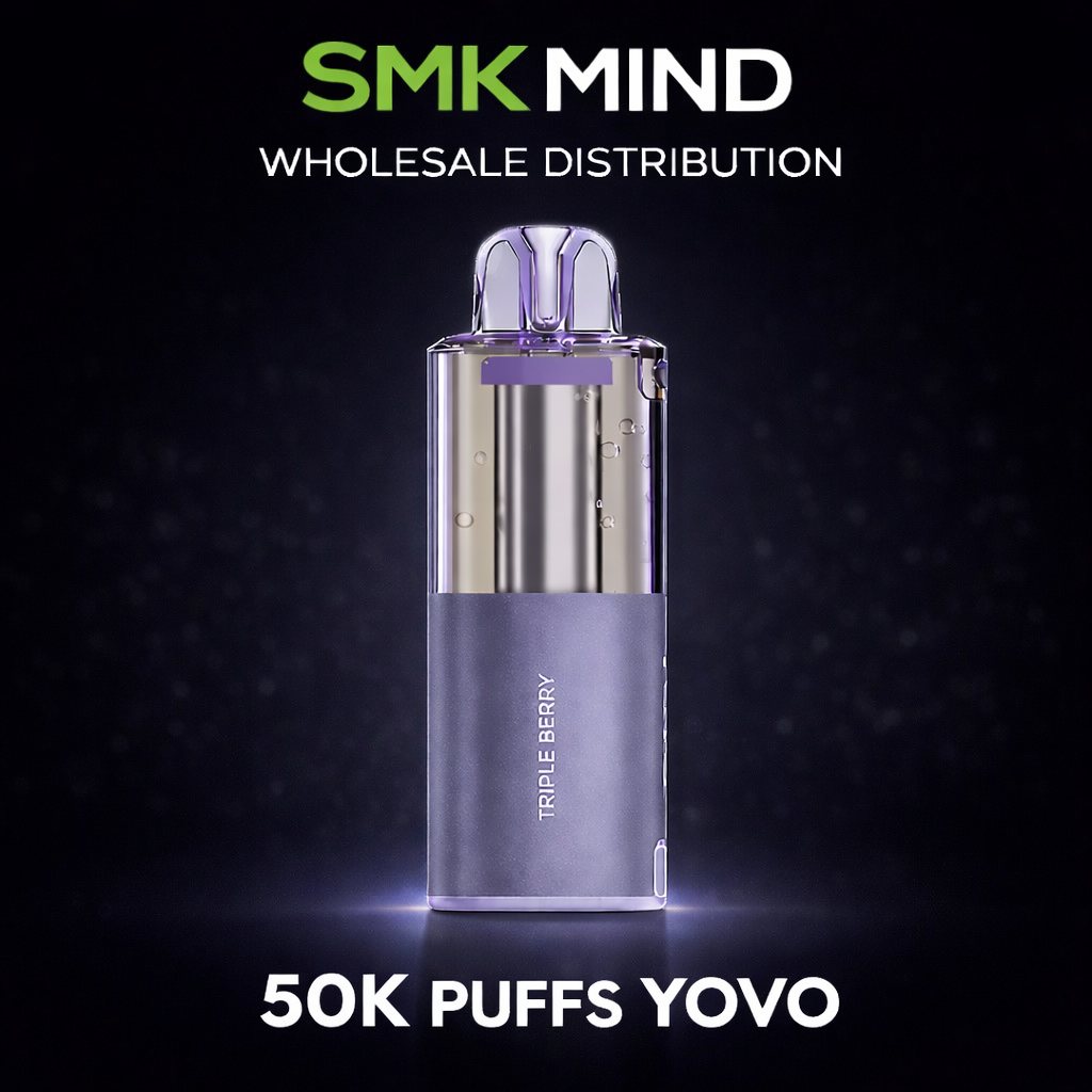 YOVO JB50K Puffs Disposable Vape Pod Triple Berry 5CT/BOX