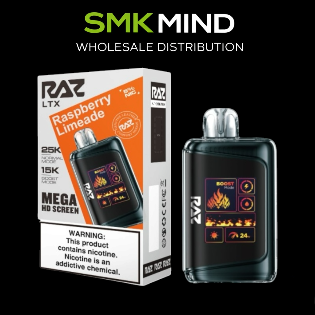 RAZ LTX DC25000 Disposable Vape Raspberry Limeade 5CT/Box