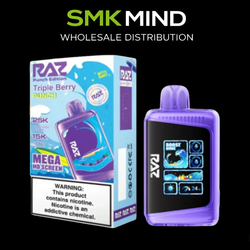 RAZ LTX DC25000 Disposable Vape
Triple Berry Punch Edition 5CT/Box