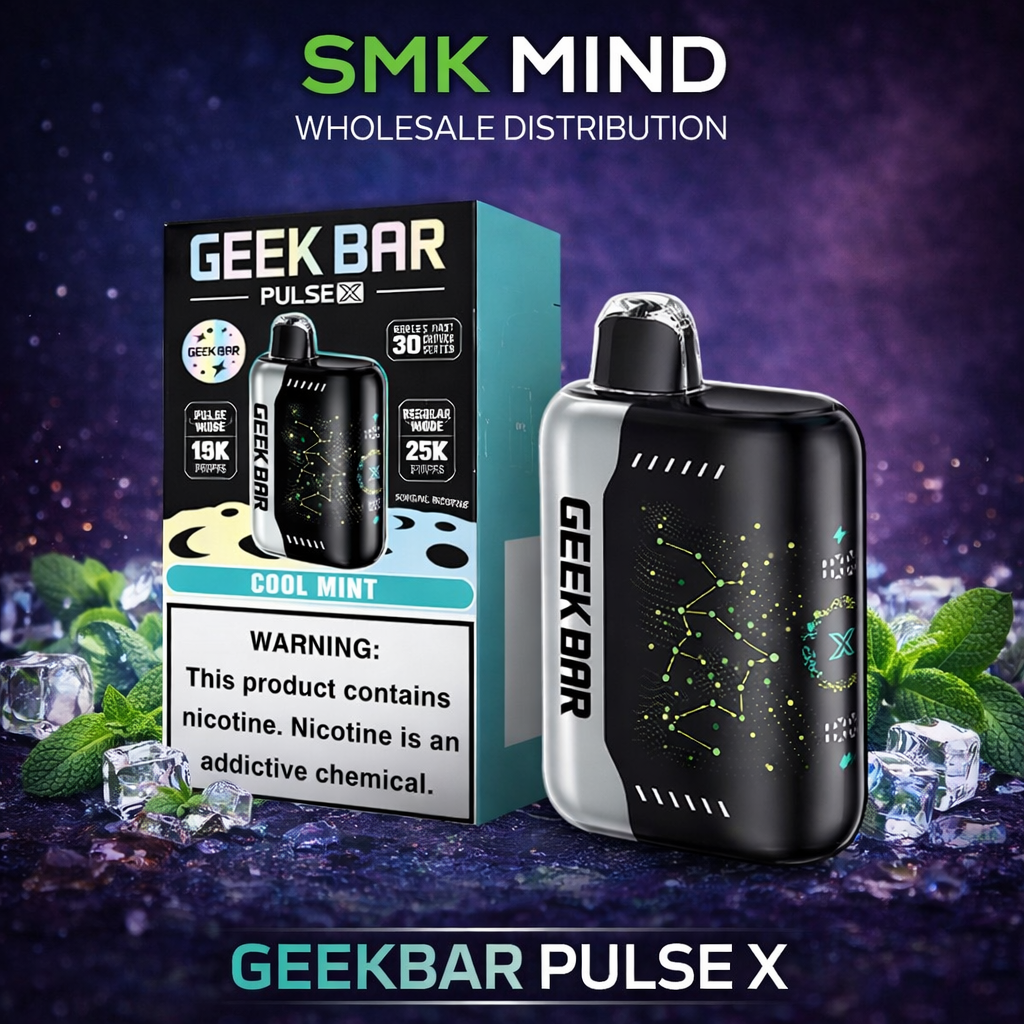 GEEKBAR PULSE X 25000 Puffs Disposable Vape Cool Mint 5CT/Box