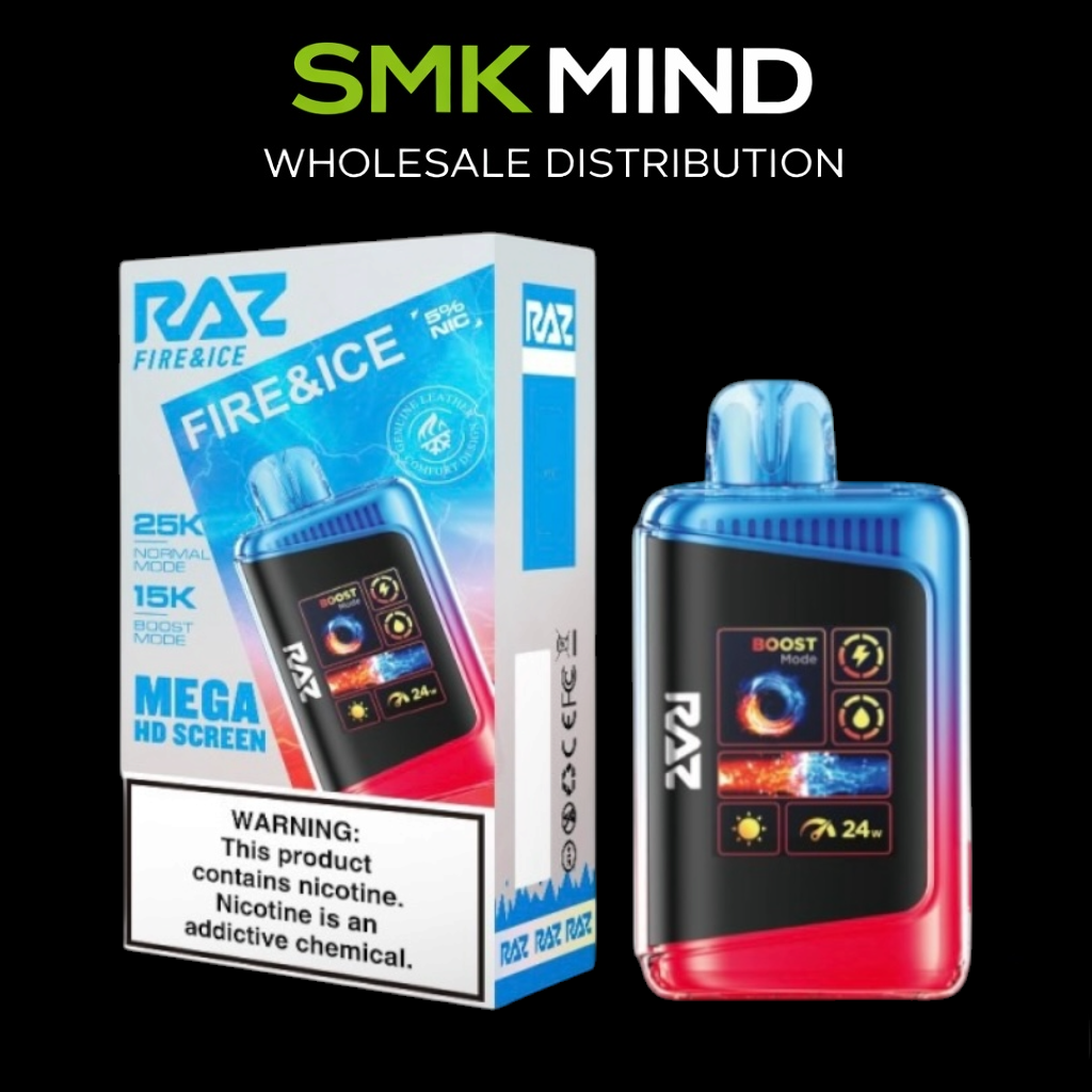 RAZ LTX DC25000 Disposable Vape
Fire&Ice 5CT/Box