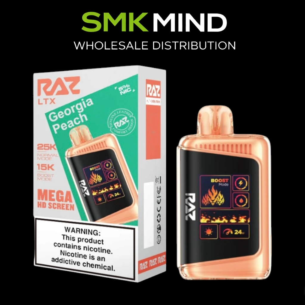 RAZ LTX DC25000 Disposable Vape
Georgia Peach 5CT/Box