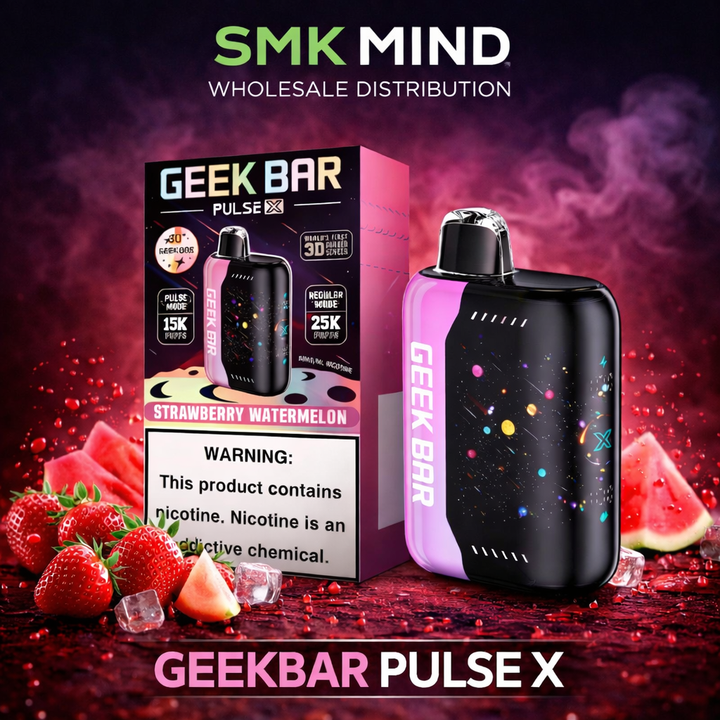 GEEKBAR PULSE X 25000 Puffs Disposable Vape Strawberry Watermelon 5CT/Box