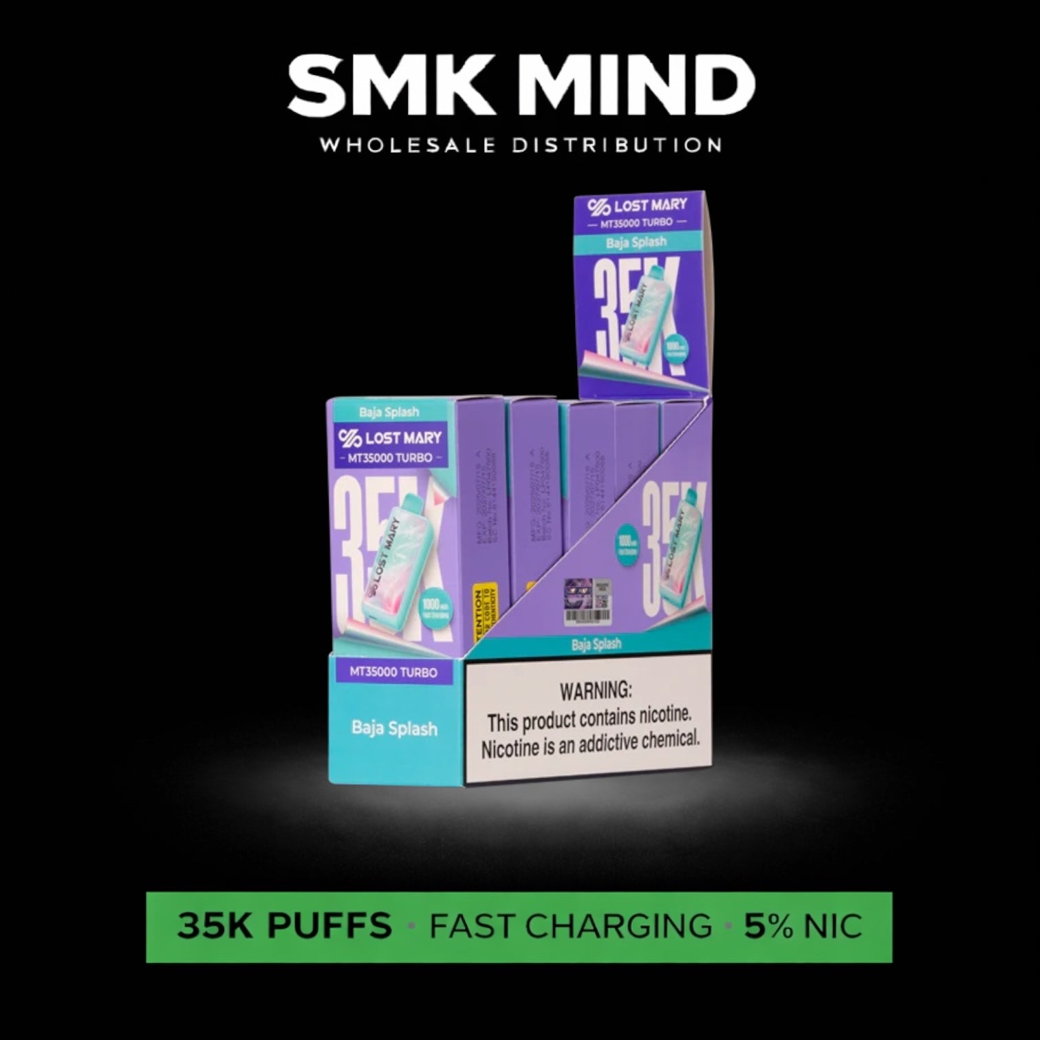 Lost Mary MT35k Turbo Disposable Baja Splash 5CT/Box