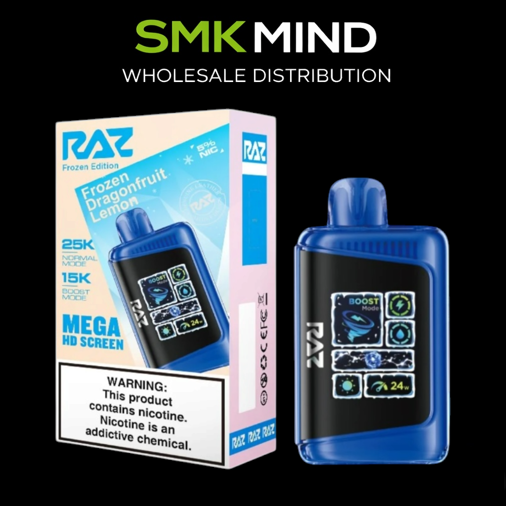 RAZ LTX DC25000 Disposable Vape
Frozen Dragonfruit Lemon 5CT/Box