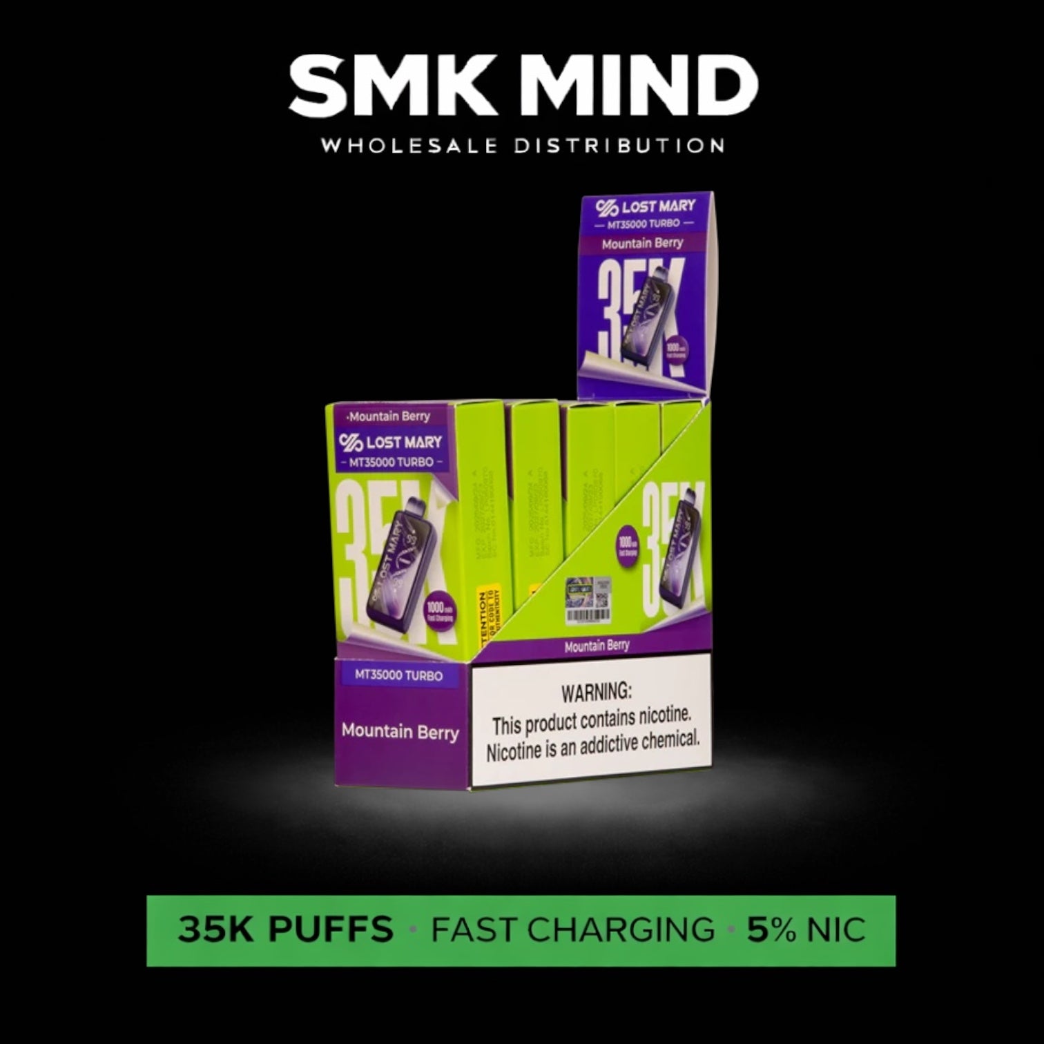 Lost Mary MT35k Turbo Disposable Montain Berry 5CT/Box