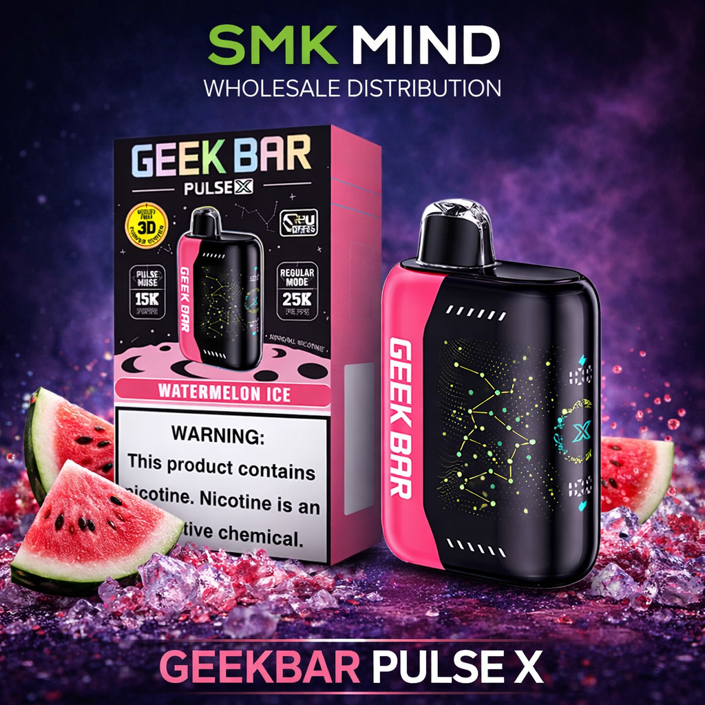 GEEKBAR PULSE X 25000 Puffs Disposable Vape Watermelon Ice 5CT/Box