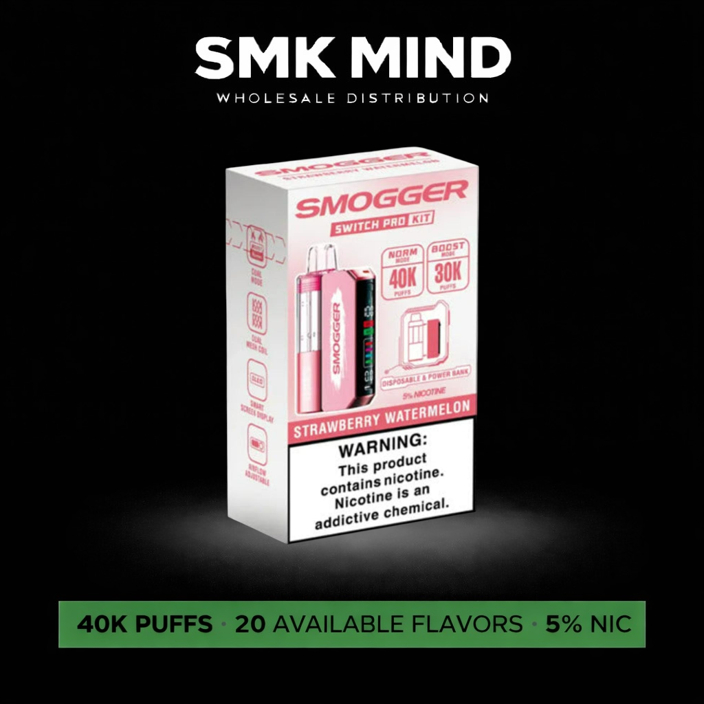 Smogger Switch Pro Kit 40K Puffs Strawberry Watermelon 5CT/Box
