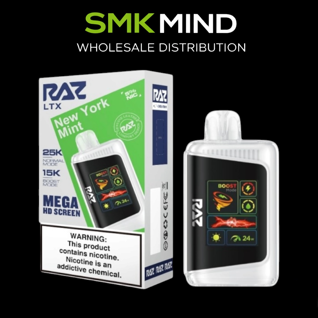 RAZ LTX DC25000 Disposable Vape
New York Mint 5CT/Box