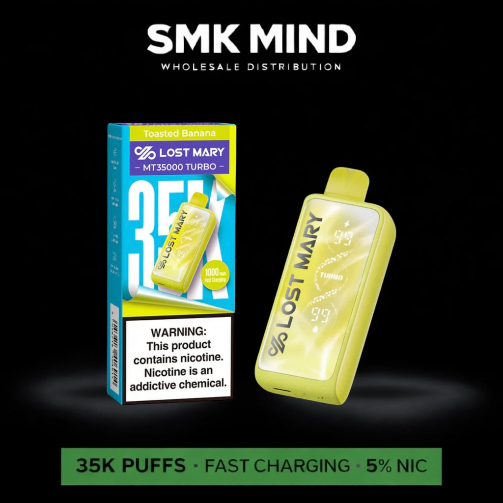 Lost Mary MT35k Turbo Disposable Toasted Banana 5CT/Box