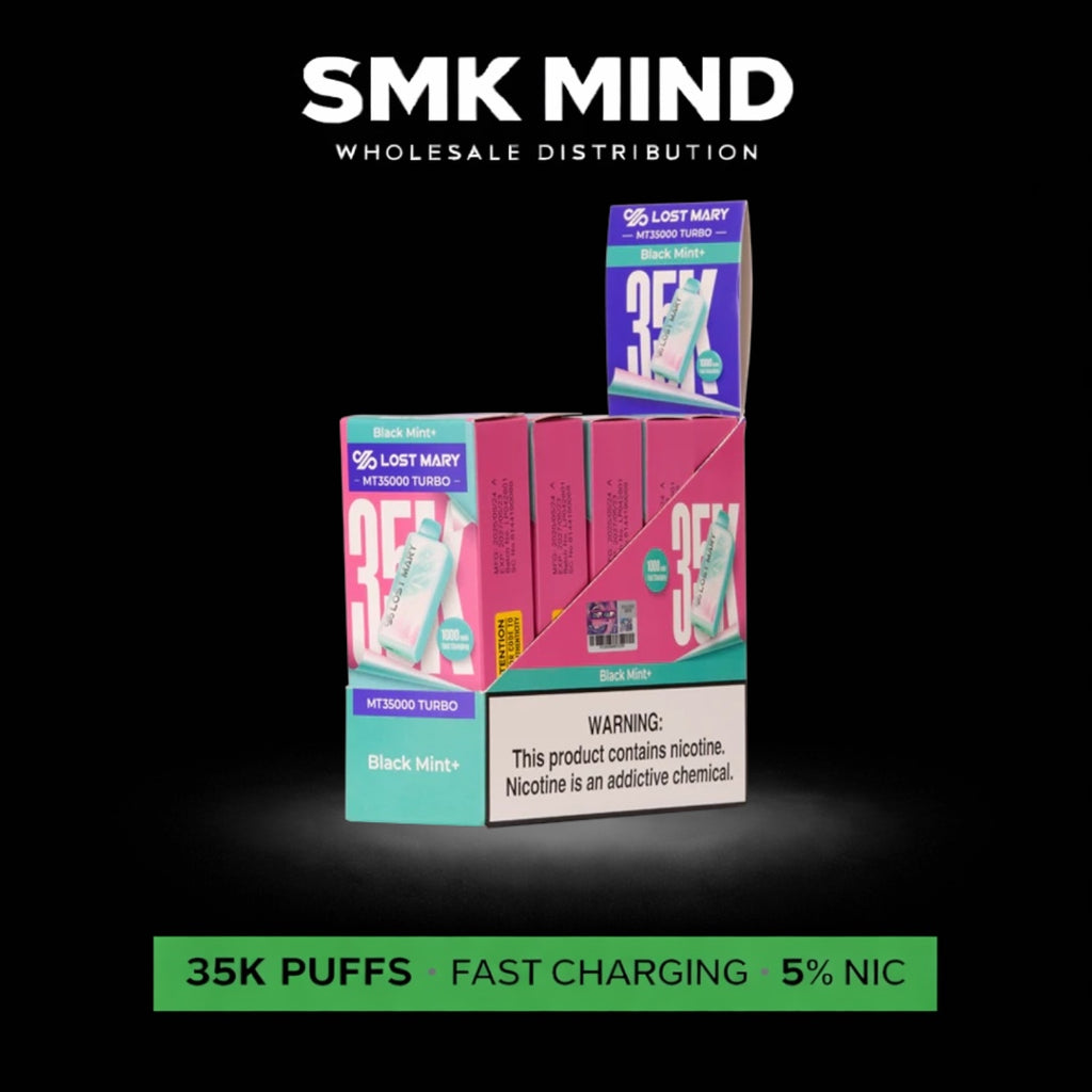 Lost Mary MT35k Turbo Disposable Black Mint 5CT/Box