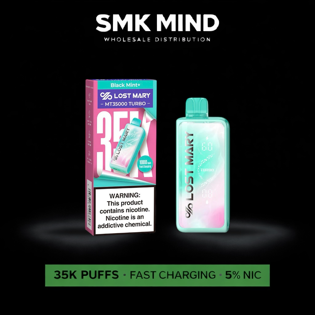 Lost Mary MT35k Turbo Disposable Black Mint 5CT/Box