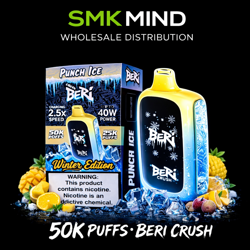 BERI CRUSH 50K Puffs Disposable Vape Punch Ice 5CT/Box