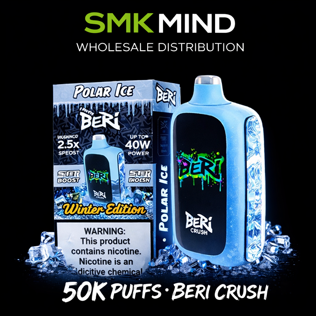 BERI CRUSH 50K Puffs Disposable Vape Polar Ice 5CT/Box