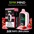 BERI CRUSH 50K Puffs Disposable Vape White Strawberry 5CT/Box