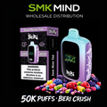 BERI CRUSH 50K Puffs Disposable Vape Sour Neon Fab 5CT/Box