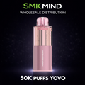 YOVO JB50K Puffs Disposable Vape Pod Peach Raspberry 5CT/BOX