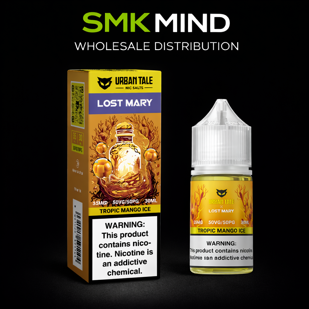 Lost Mary Urban Tale 30ml/50mg Salt Nicotine Juice 10CT/Box Tropic Mango Ice
