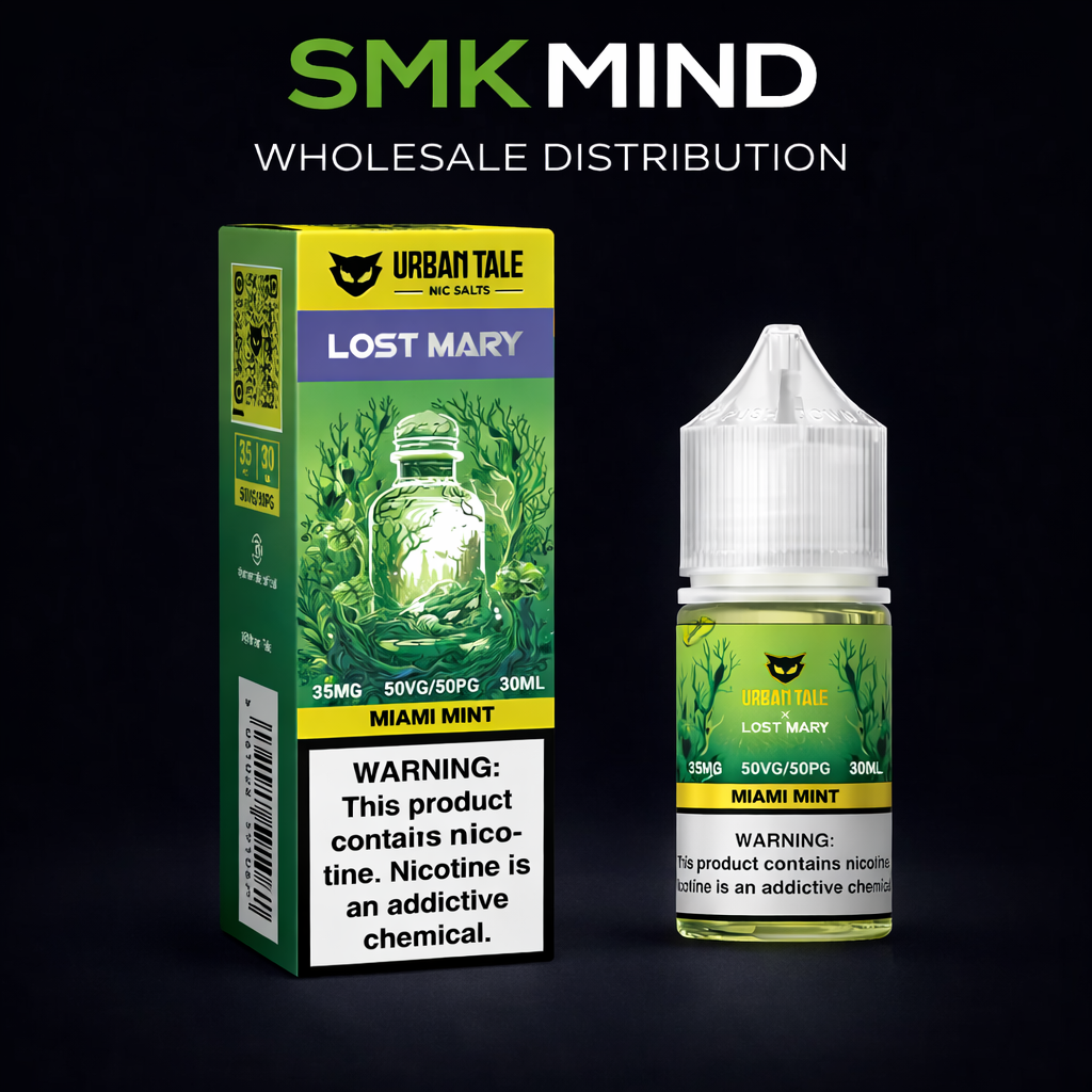 Lost Mary Urban Tale 30ml/50mg Salt Nicotine Juice 10CT/Box Miami Mint