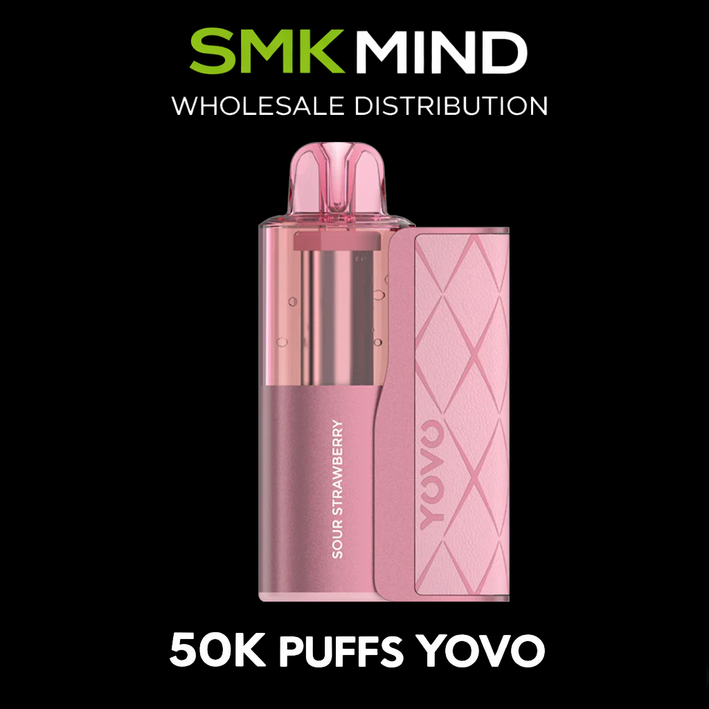 YOVO JB50K Puffs Disposable Vape Kit Sour Strawberry 5CT/BOX