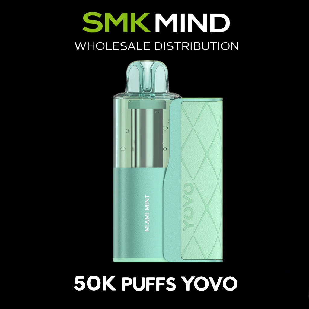 YOVO JB50K Puffs Disposable Vape Kit Miami Mint 5CT/BOX